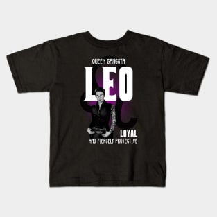 Leo Queen Gangsta Kids T-Shirt